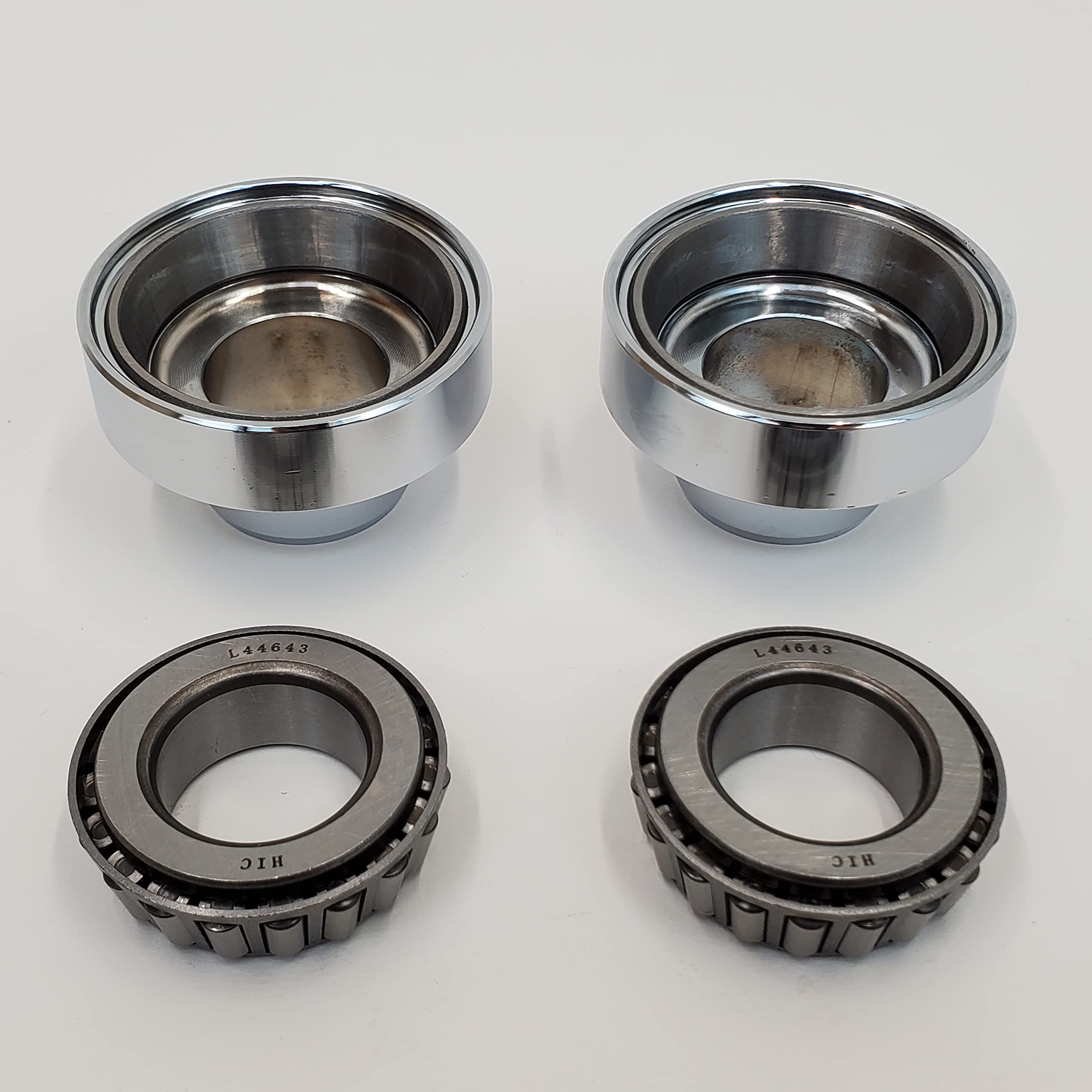 ブリ-フイング Amazon.com: Chrome Head Cups/Fork Neck Cups with Roller Bearings